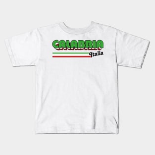 Calabria - Retro Style Italian Region Design Kids T-Shirt